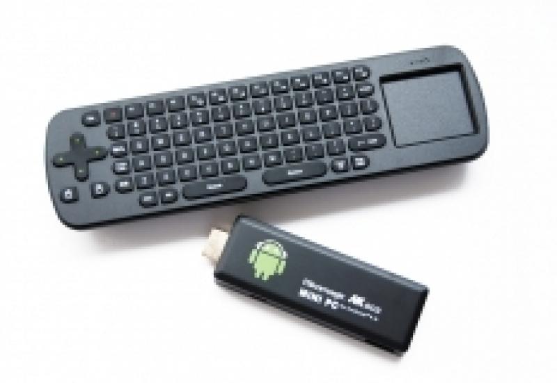 Безжична мини клавиатура + Мини PC TV миникомпютър