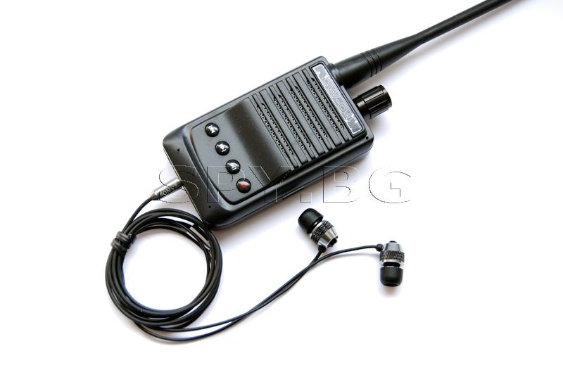Комплект подслушвател и аудио приемник със запис