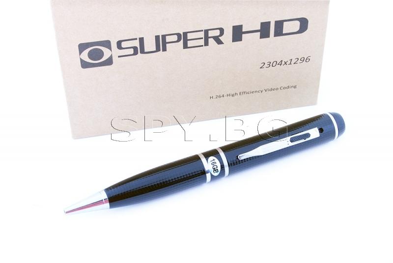 SuperHD химикалка със скрита камера 16GB